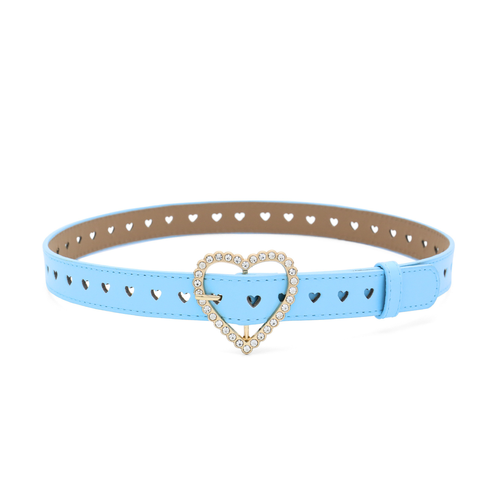 Pantalones vaqueros punk de la muchacha de la Navidad del estudiante de la correa del punk de los niños del Amazonas con el cinturón hueco en forma de corazón femenino del amor