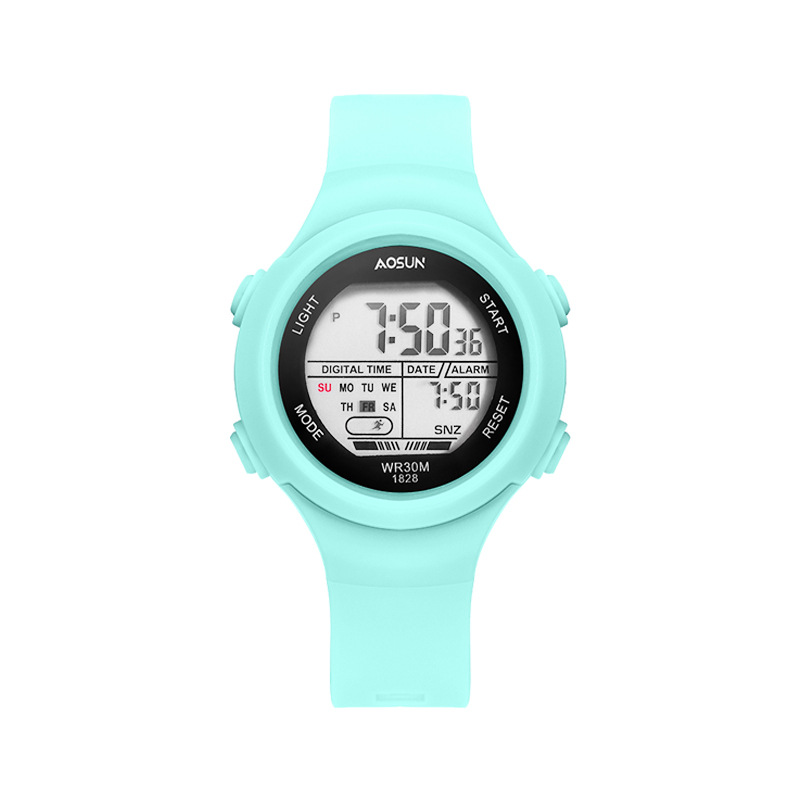 Sky Blue - [Waterproof Alarm Clock Technology + Colorful Lights + Environmentally Friendly Materials + Lifetime Warranty]
