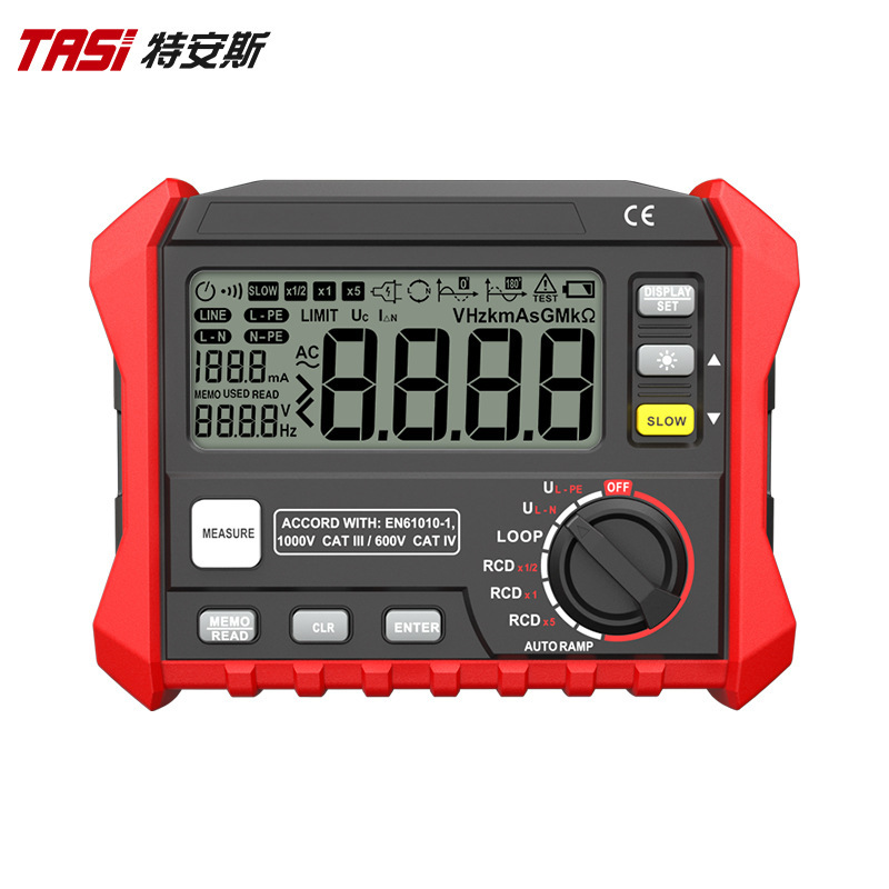 特安斯漏电开关测试仪TA872A漏电开关保护器电缆测线路漏电检测仪