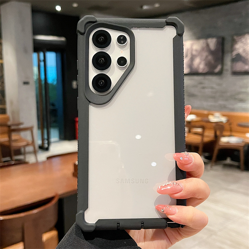 Funda para teléfono móvil Samsung S26UltraS25+ con diseño de bloques de color y protección anticaída en las cuatro esquinas A17A56A57A37 Europa y América image 10