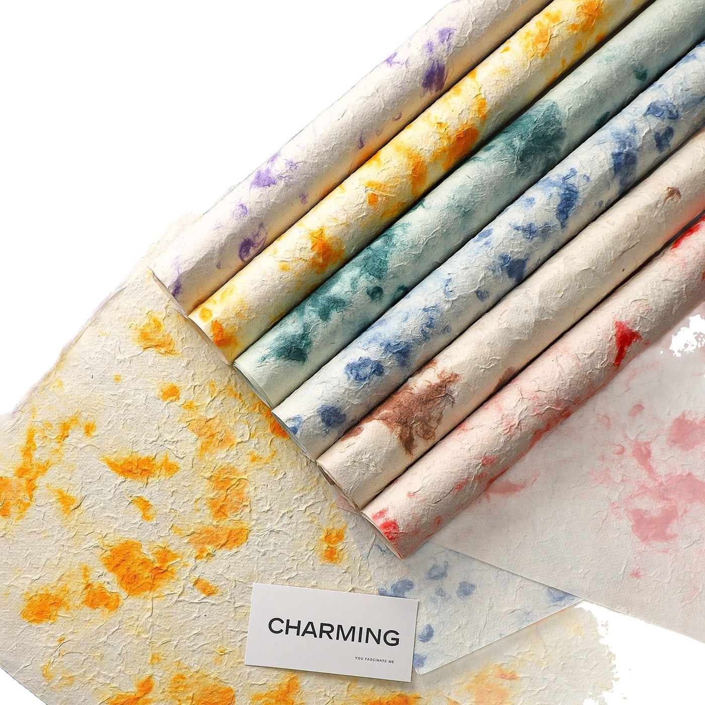 Siete colores cordier tie teñido papel importado Dongba de alta calidad serie de papel embalaje floral florista diy embalaje manual