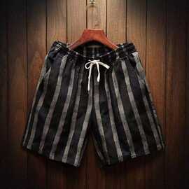 夏季男士薄款宽松百搭鱼鳞布短裤子潮牌ins大裤衩外穿休闲五分裤
