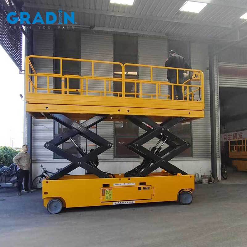 3.5米全自行高空作业车园林高空作业维修车移动液压自行走升降机