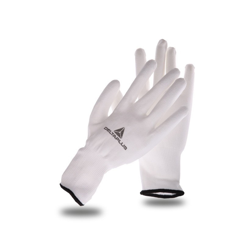 代尔塔201702无硅手套 PU涂层尼龙针织手套 通用精细操作手套批发