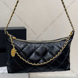 25S春夏系列原厂小牛皮25S黑金Hobo饺子包25S银色Hobo金币饺子包