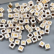 6mm������Ӣ����ĸ������ diy�ֹ������Ʒ�����朰�����������