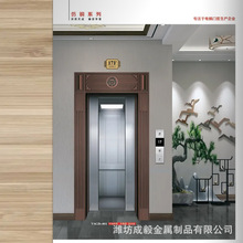 装饰电梯门套商场不锈钢线条框包边仿铜金属门框精装工程小区酒店