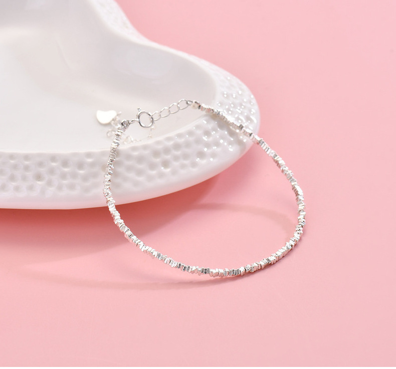 S925 Sterling Silver Fragment Bracelet Women Luxury