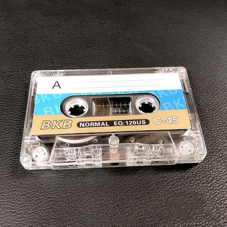 Аудиокассета чистая, 45 минут, BKB, для обучения, репитер, рекордер, C-45, абсолютно новая, чистая, английская аудиокассета