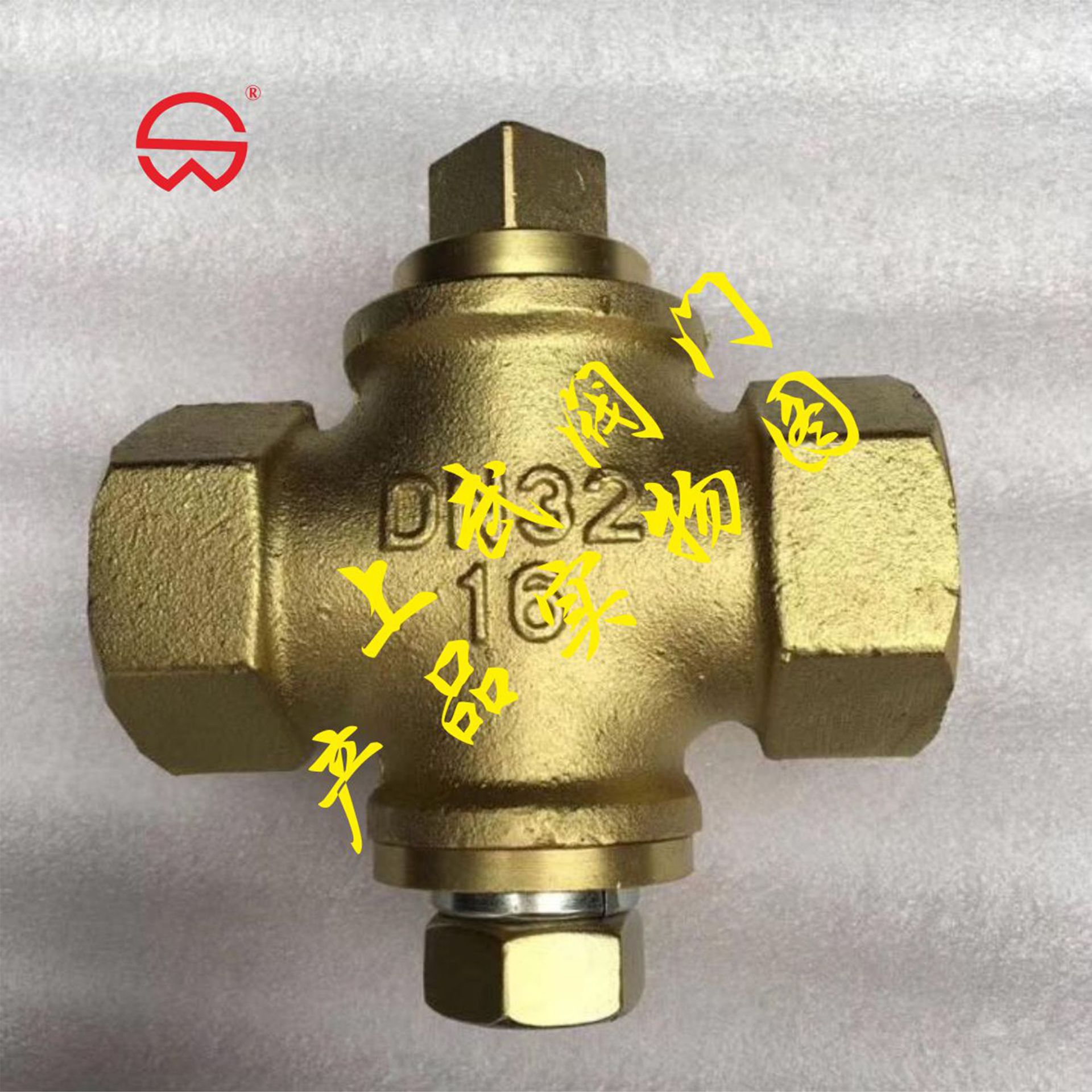 X16W-10T内螺纹全铜三通旋塞阀 丝口三通旋塞阀