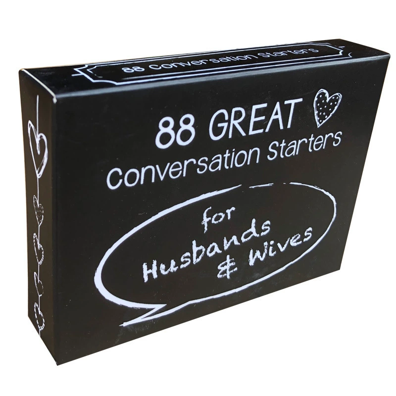 88Great Conversation Starters for Husbands Wives Love Game Board