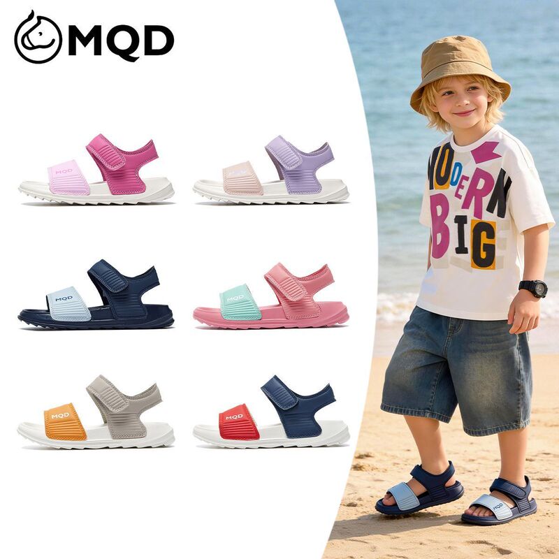 Mqd/Maqidun Children's Shoes, Summer Kidsren's Sports Sandals, Fashionable and Versatile, Non-Slip and Wear-Resistant Beach Shoes for Boys and Girls