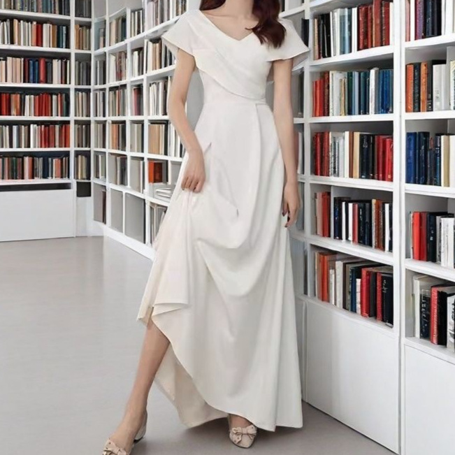 Unique and Elegant White Evening Gown 2026 New Style Adult Ceremony Banquet Long Dress Unique and Elegant White Evening Gown 2026 New Style Adult Ceremony Banquet Long Dress