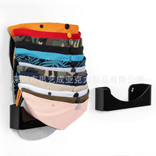 2个装壁橱棒球帽架 壁挂式帽子收纳架 容纳20顶办公室球帽架