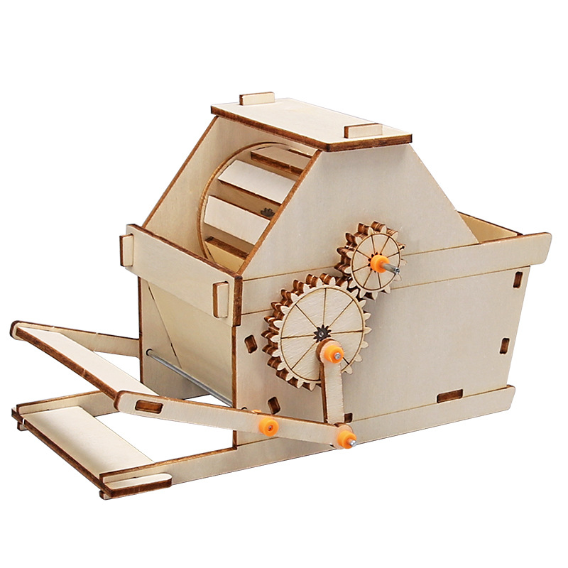 Experimento científico para niños, pequeña producción, tecnología hecha a mano, herramientas de enseñanza de bricolaje, modelo de herramientas agrícolas, paquete de material de máquina de triado creativo