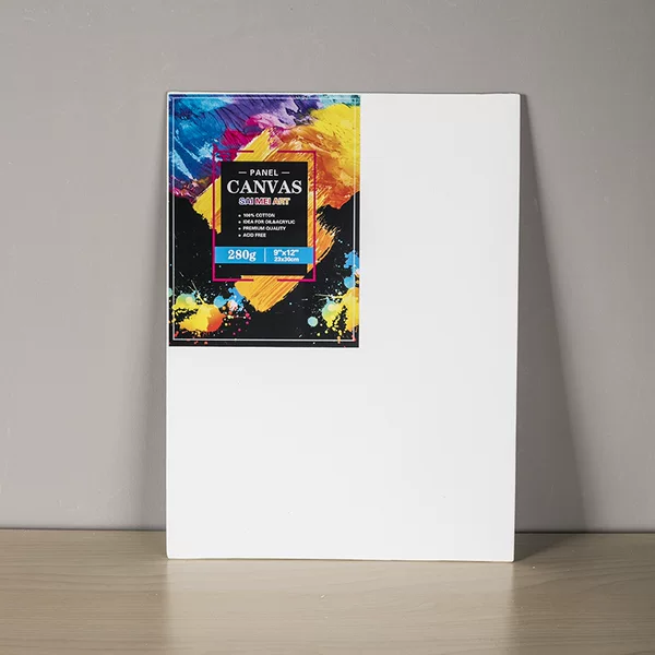 3mm Oil Painting Board Wholesale Pure Cotton Cloth Board Gouache Paint Oil Painting Acrylic Cloth Frame White Finished Frame Canvas Board