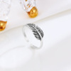 Retro ring, accessory, silver 925 sample