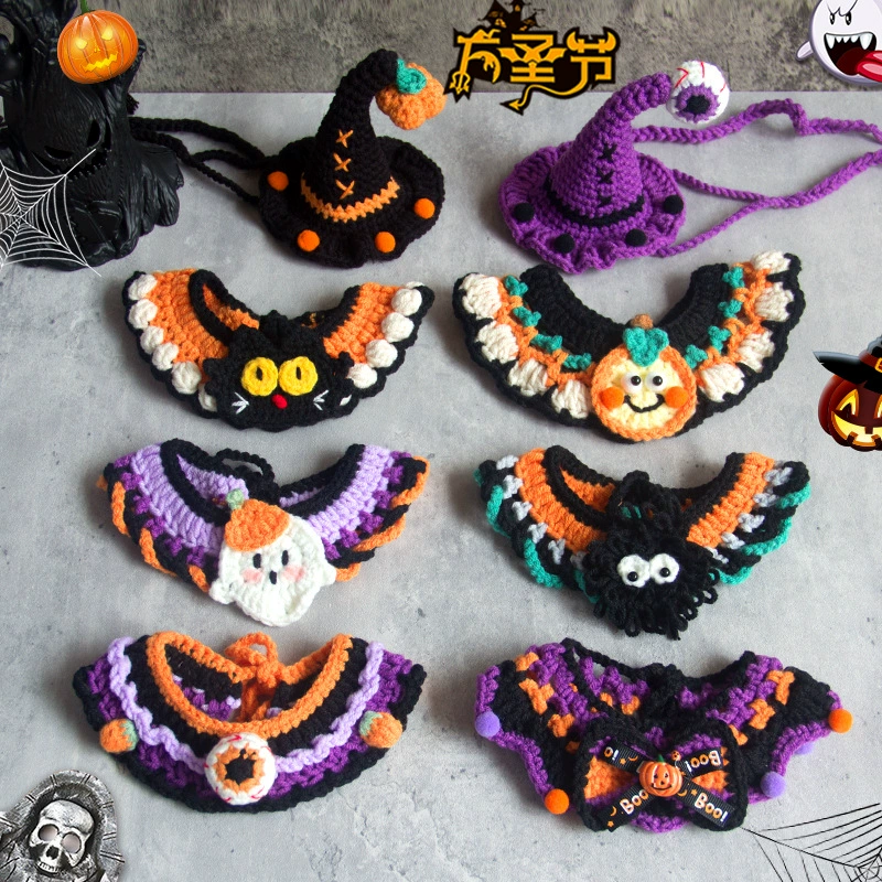 Хэллоуин домашнее животное воротник воротник нагрудник кошачья собака украшает призрак