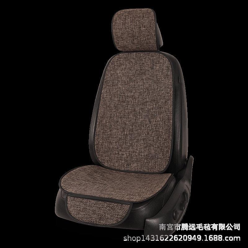 車のクッションのシングルマットの3つのセットの車内の亜麻の車の後ろの席のクッションの車のクッションの四季通用の椅子のクッション|undefined