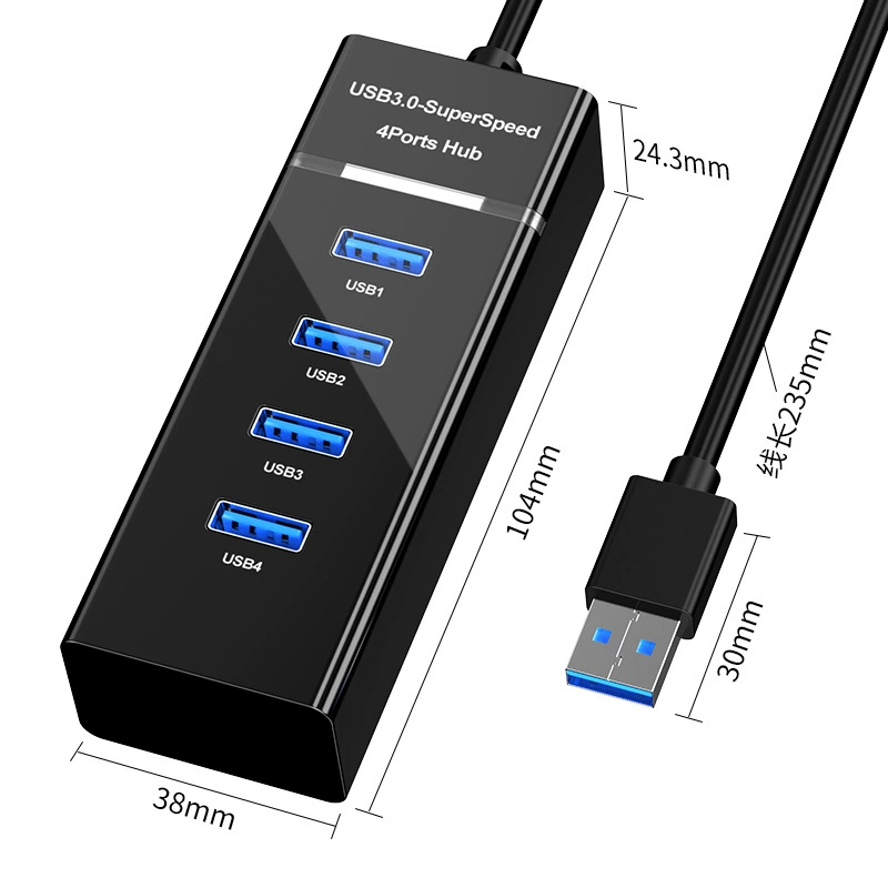 USB3.0 ноутбук HUB хаб 4 порта высокая скорость семинары 1 дополнительный 4 USB расширение поддержка