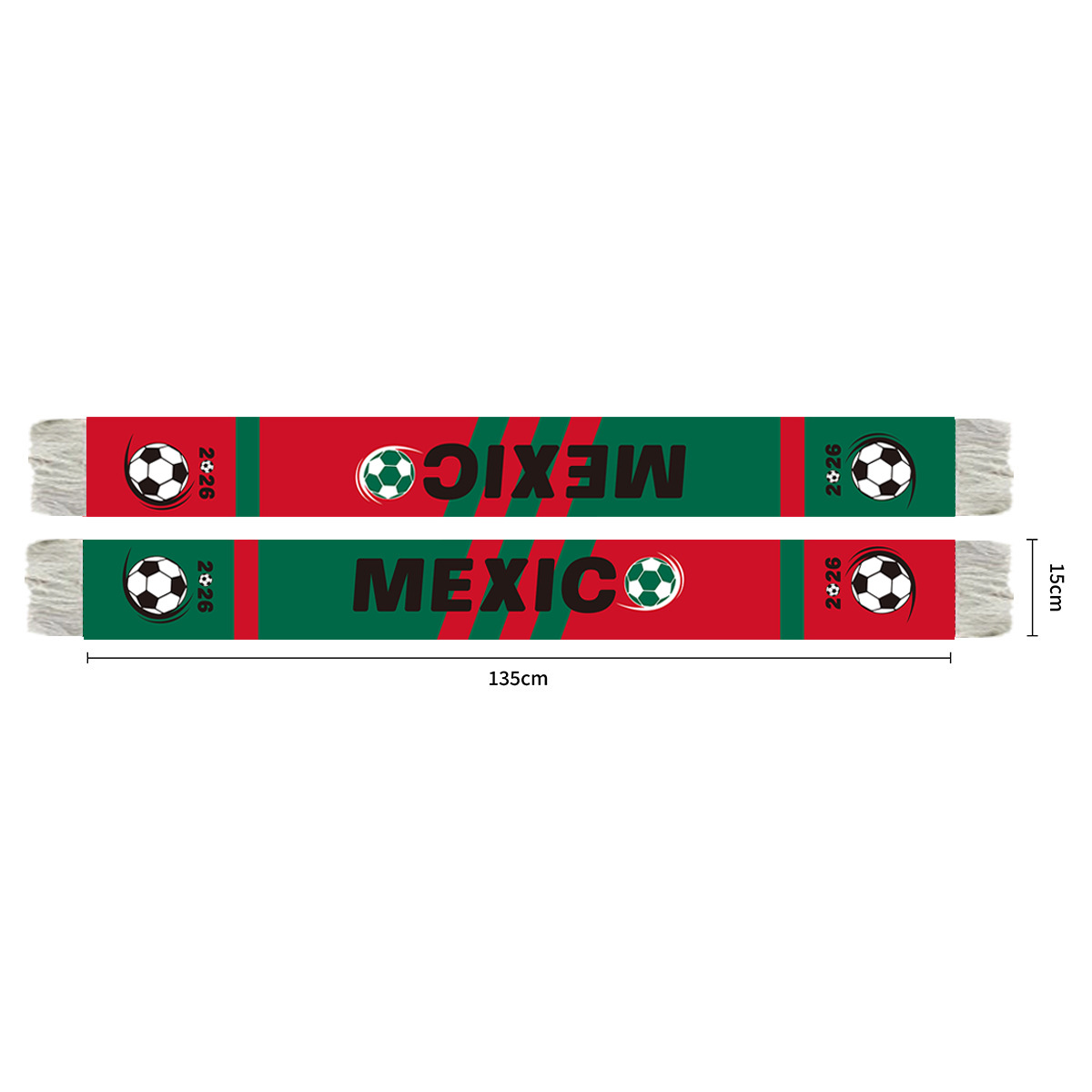 Estados Unidos, Canadá, México, Copa del Mundo, bufandas de aficionados de México, clubes de fútbol, suministros de aficionados, productos periféricos de la Copa del Mundo