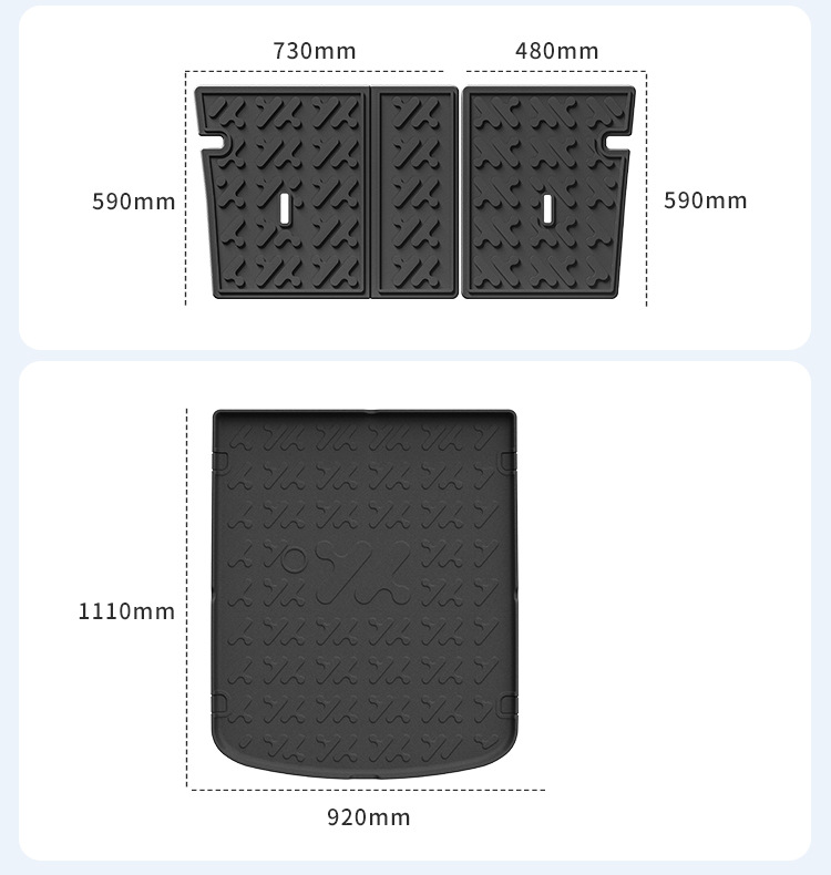 Suitable for 24-27 Model Zhiji L6 Cars, Special Car-Specific Tpe Floor Mats, Trunk Mats, and Seat Back Cushions