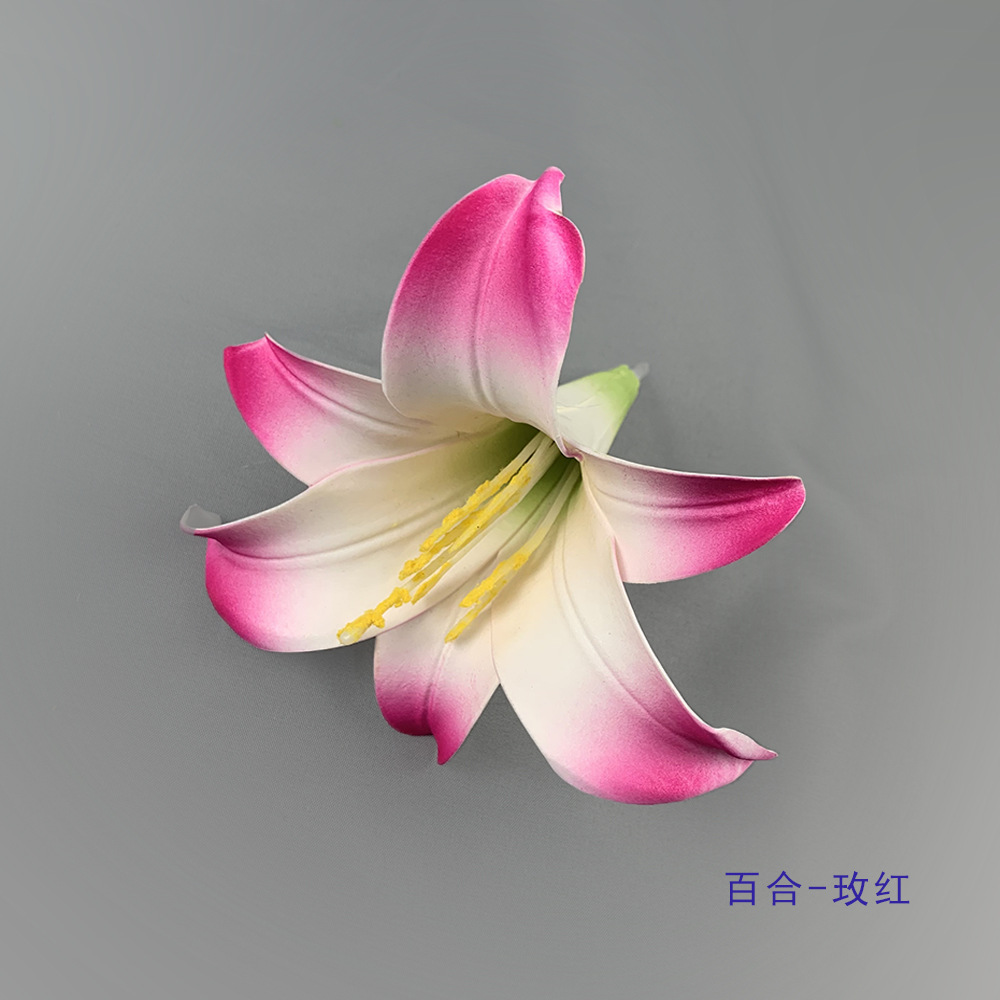 Simulación de EVA, Lilium, flor de bodas, decoración de flores falsas, DIY, decoración floral, fábrica al por mayor