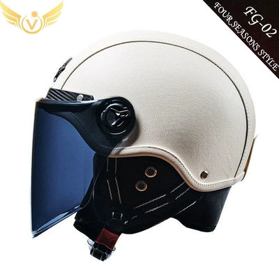 Winter Warm and Cold-Proof Safety — Motosiklet kaskı (dəbilqə) - white-long-tea-mirror
