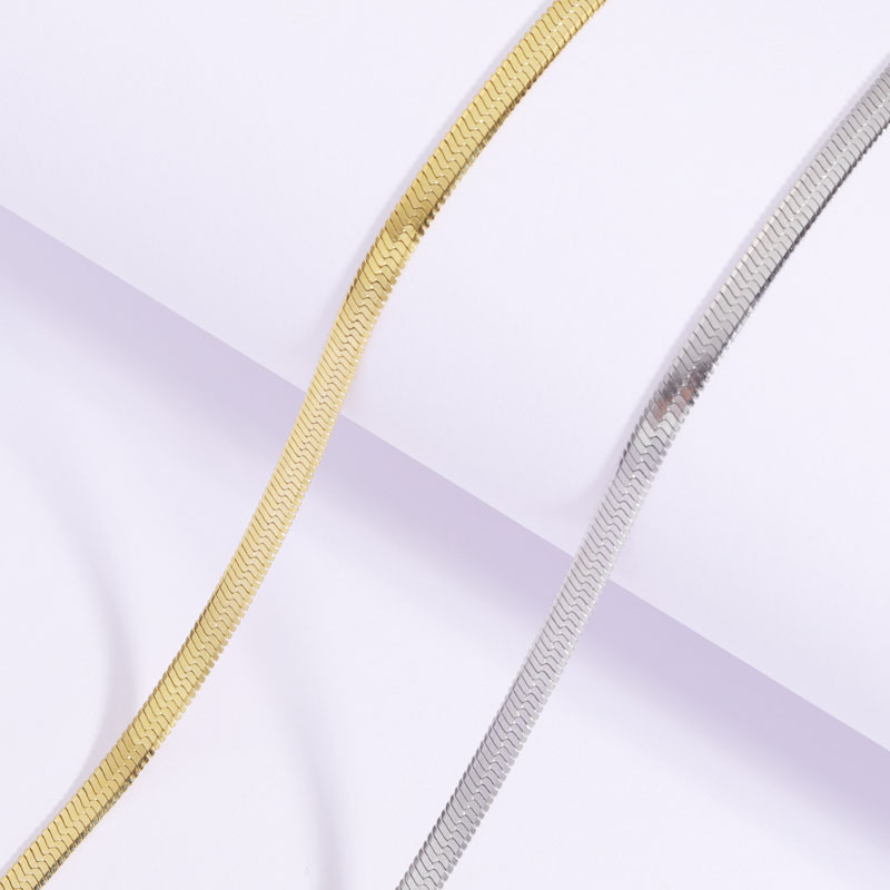 Fashion Solid Color Stainless Steel Plating Necklace 1 Piece