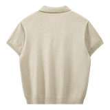 ZF8118-B男夏薄款v领休闲T恤夏季慵懒针织日系海鸥领olo衫，男装针织衫/毛衣，星座614