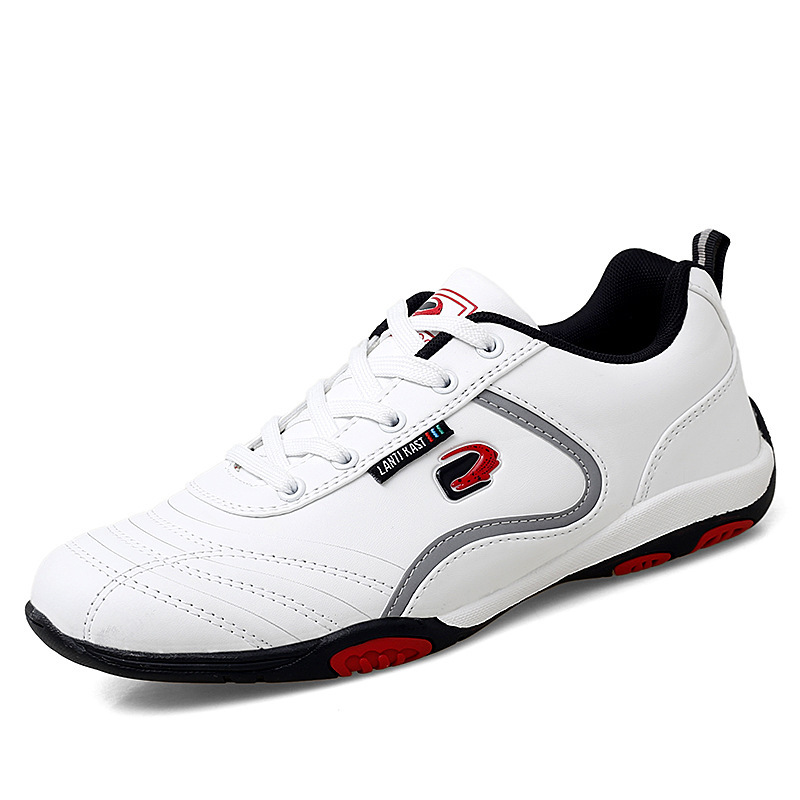 Cross-border New Men's Leather Waterproof Soft Sole Sneakers Fashion Trendy Small Leather Shoes Odor-proof Daily Casual Shoes for Men Cross-border New Men's Leather Waterproof Soft Sole Sneakers Fashion Trendy Small Leather Shoes Odor-proof Daily Casual Shoes for Men