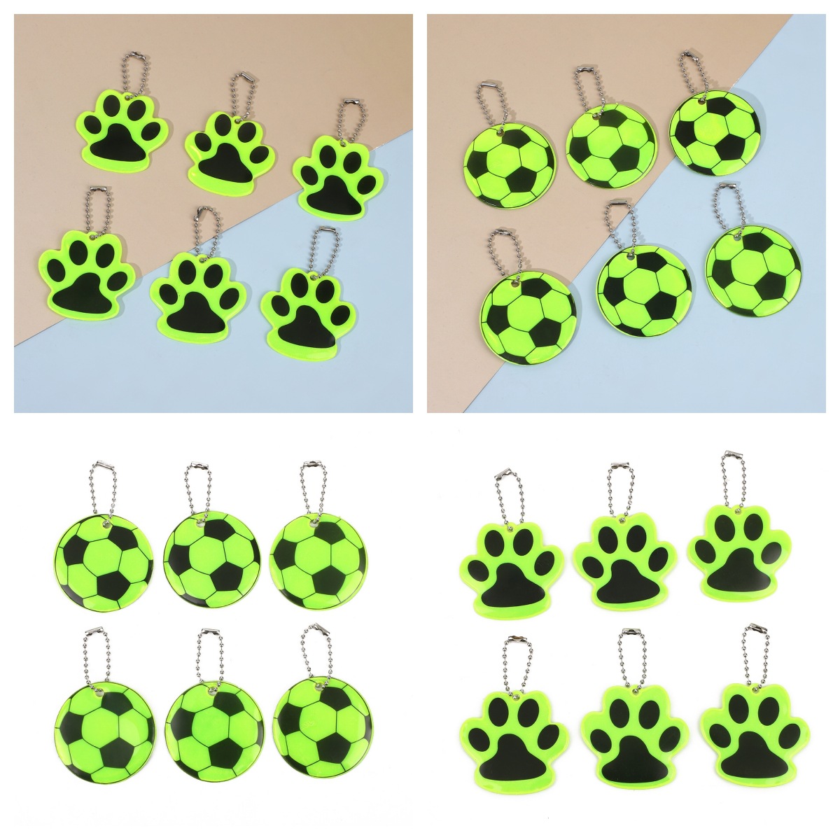 反光挂件定制logo钥匙扣配件开发背包挂饰夜晚高亮度夜光配饰吊坠