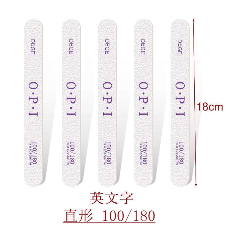 DEGE O.P. I half-moon wood thin file thin sanding strip special double-sided nail file for repairing real nails