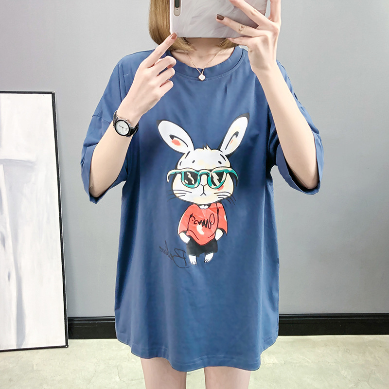 お出かけ用純綿授乳服、おしゃれなホットママ風マタニティTシャツ、春夏半袖ボトムスシャツ、授乳トップス、夏服|undefined
