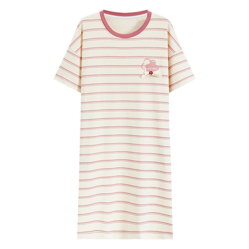 Camisón para Mujer, Verano, Algodón Puro, Manga Corta, Maternidad, Sexy, Verano 2025, Nuevo, Talla Grande, Pijama Dulce para Mujer, Estilo Veraniego