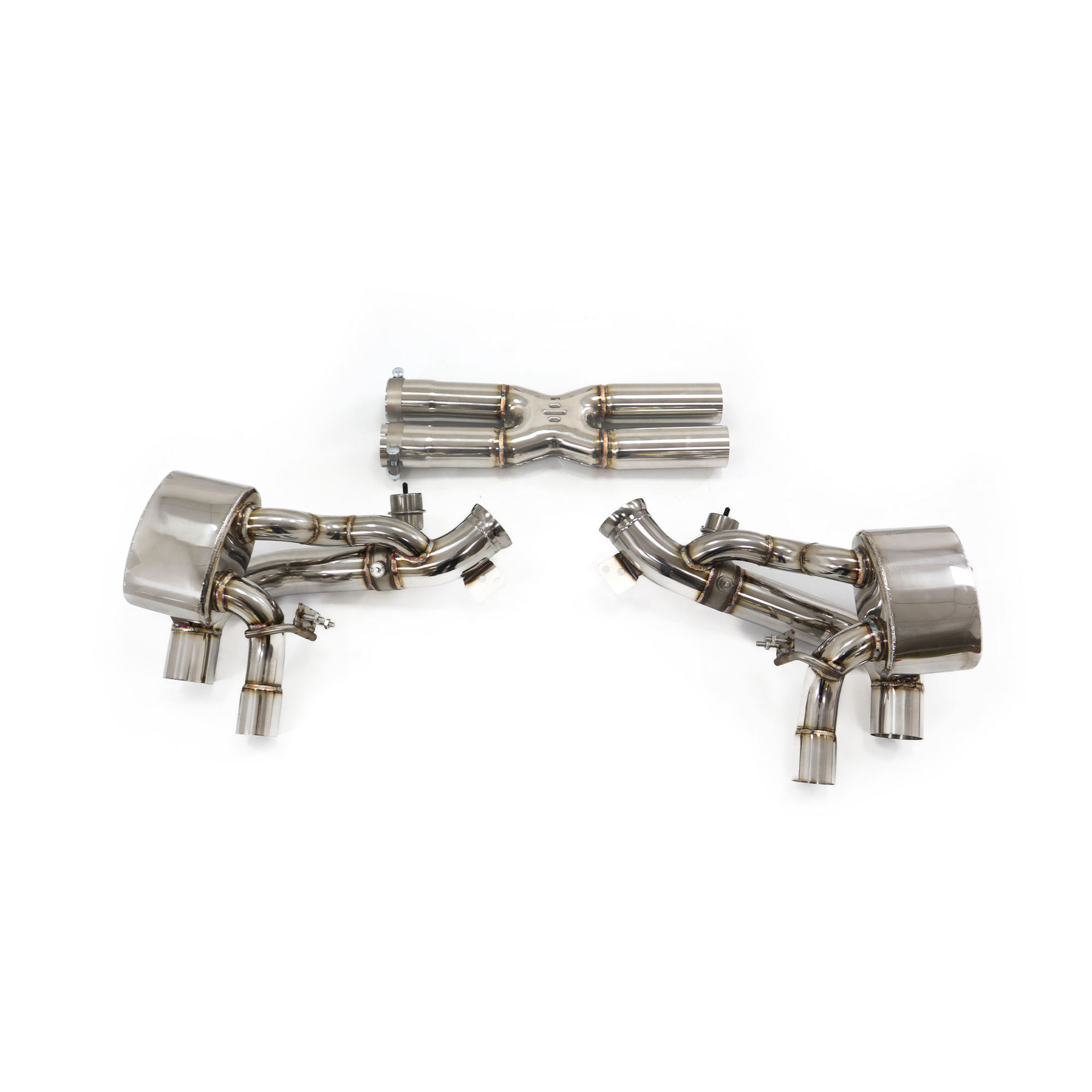Suitable for Ferrari GTC4 Lusso V8 3.9T stainless steel exhaust with silencer valve
