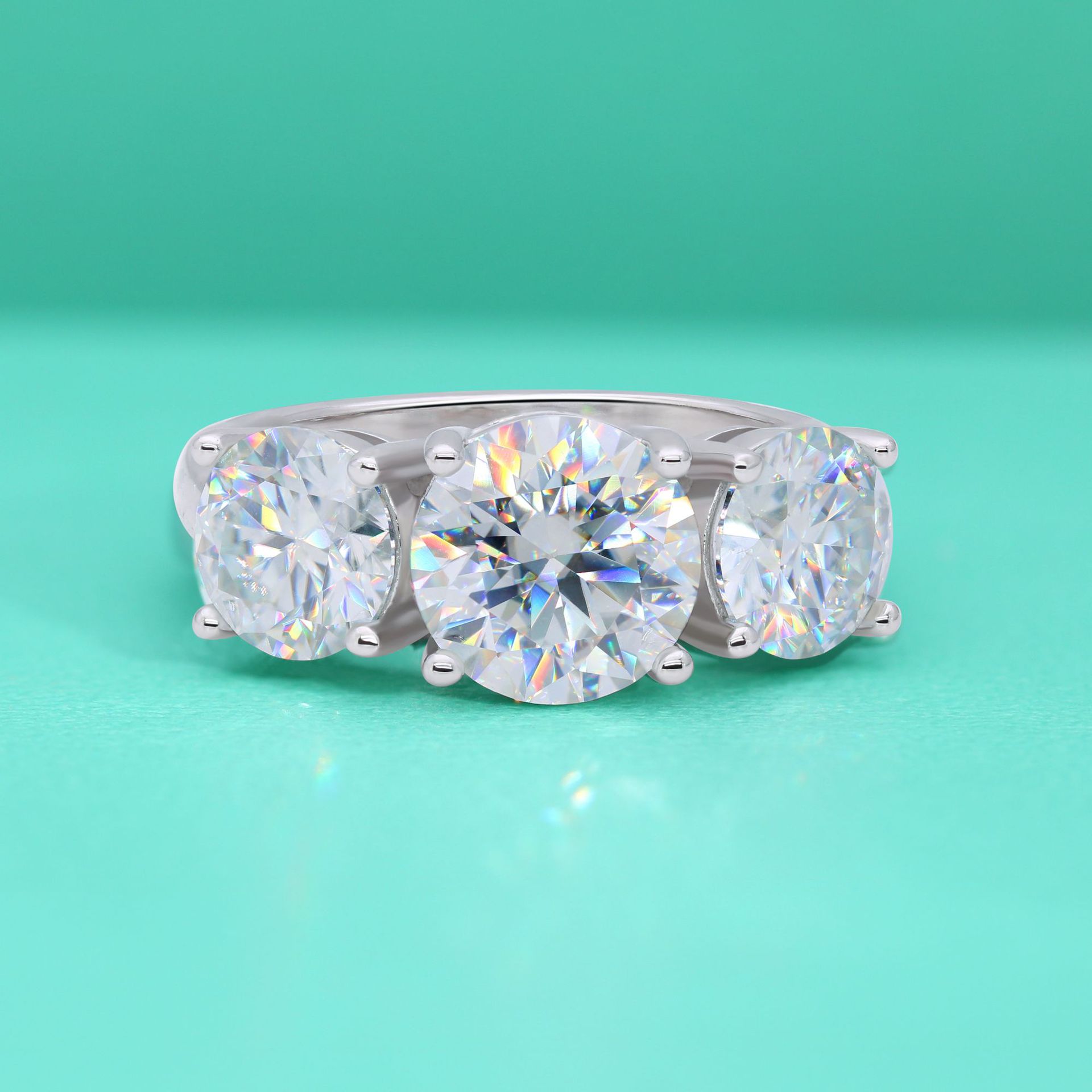 28g Weight Moissanite, High Carbon Diamond Inlay Material Rings Classification 4, 9 Ring Size Sterling Silver Moissanite High Carbon Diamond Rings Geometric