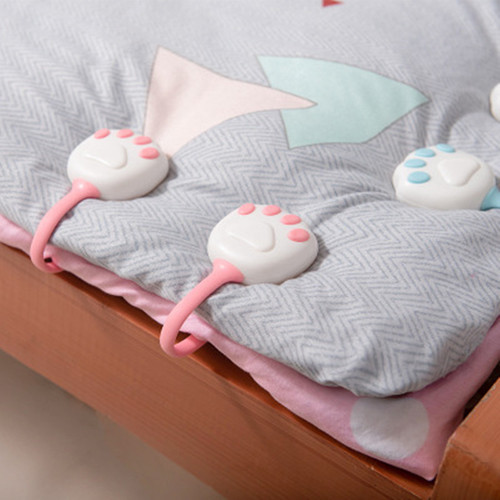 Daily Use Bedsheet Fixer Corner Bed Sheet Cover Bed Covering Anti-Slip Four-Corner Safety Needle-Free Clip