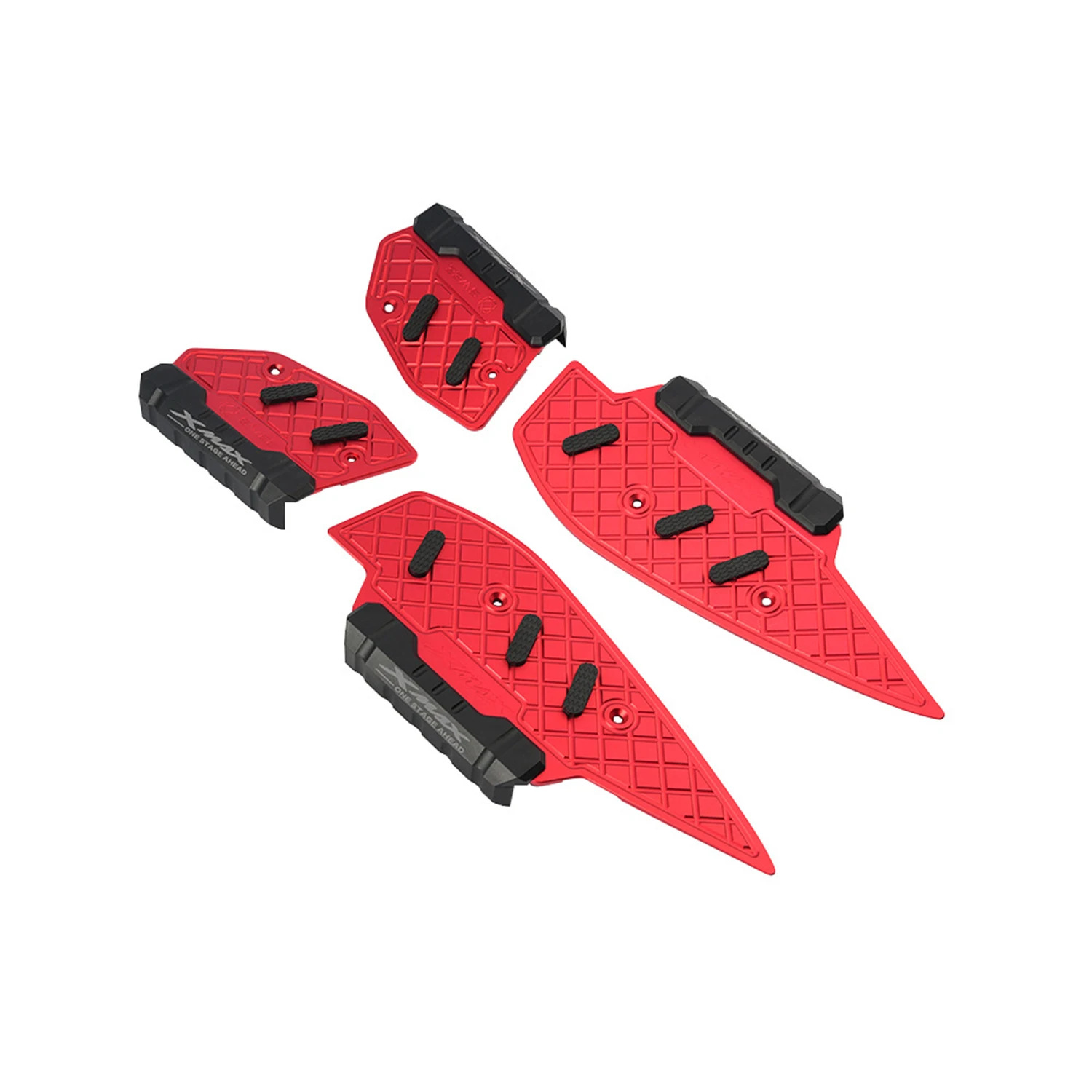 Suitable for Xmax300 Yamaha 17-26 Models Modified Aluminum Alloy Anti-Slip Foot Pedals Anti-Fall Rubber Pad Protective Accessories
