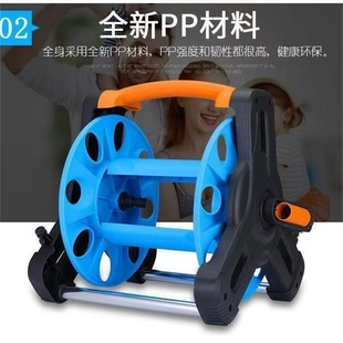 Blue Car Wash Hose Reel Storage Rack, Capable of Holding a 40-Meter 1/2 Inch Hose, Multifunctional and Detachable for Outdoor Use