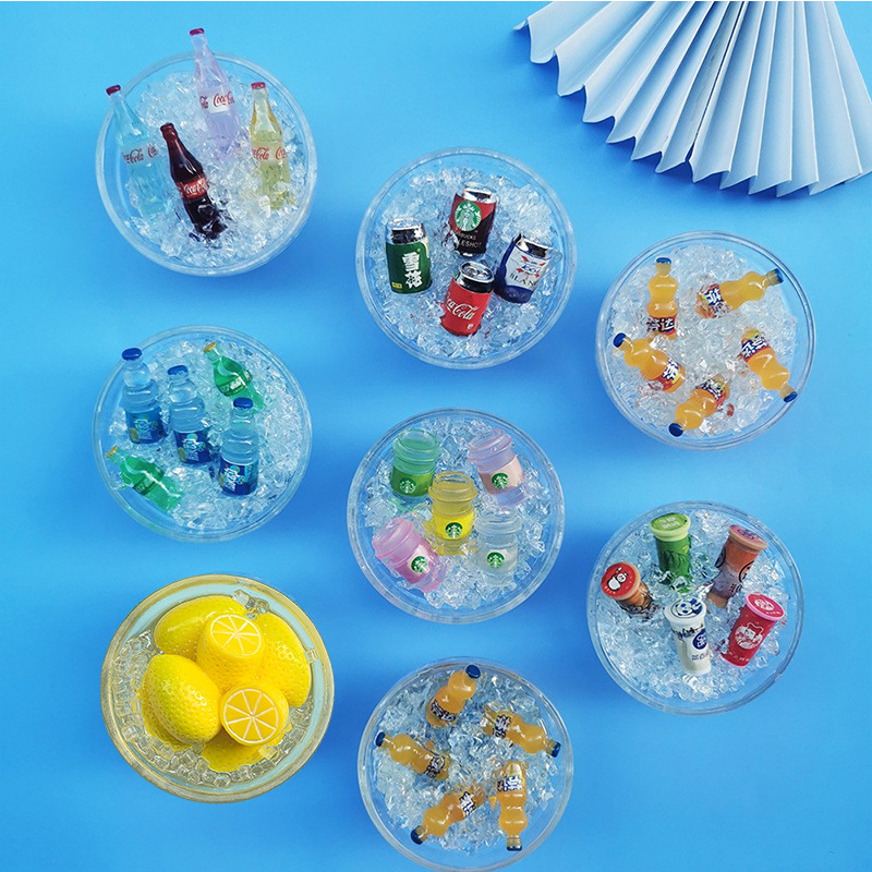 冰箱贴diy手工仿真冰镇系列树脂冰箱贴高货食玩饮料装饰品磁力贴