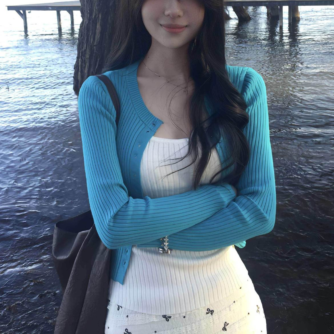 Coreano suave primavera y otoño ropa de mujer de punto con cardigan 2026 super caliente Footd con chaqueta de dopamina