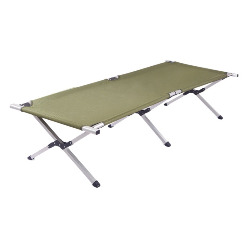 Outdoor ultra-light aluminum alloy camping bed camping folding camp bed portable civil emergency relief folding bed wholesale