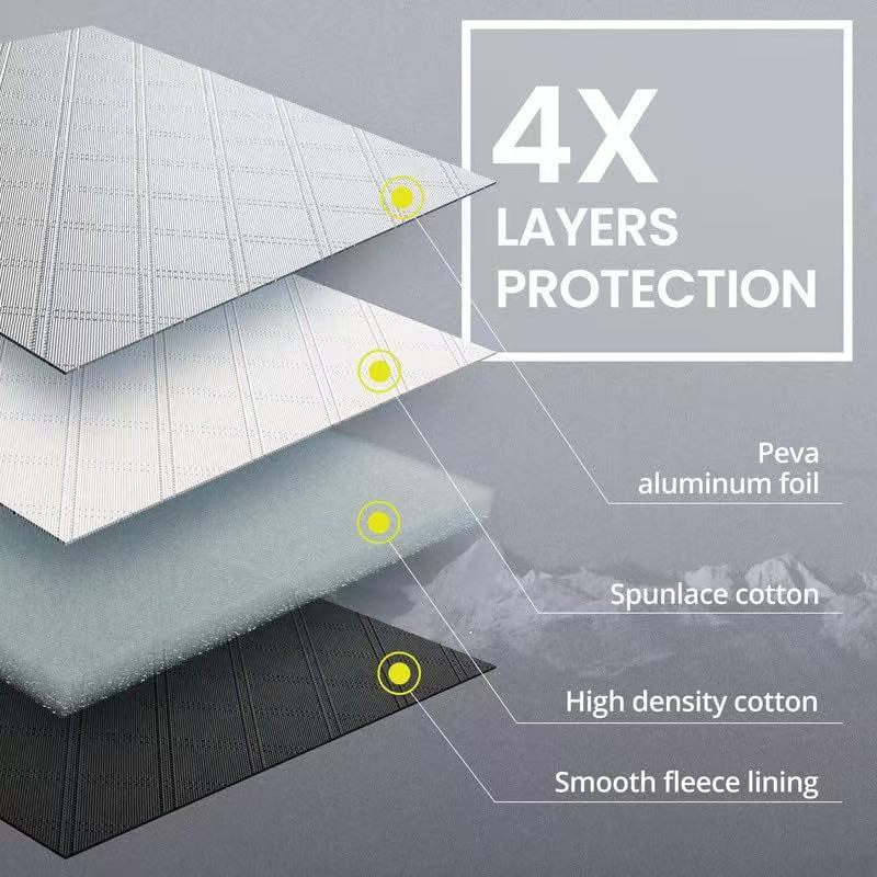 Universal Car Rear Magnetic Sunshade Aluminum Foil Frost-Proof Anti-Freeze Snow Cover Car Window Sunshade Car Sunshade