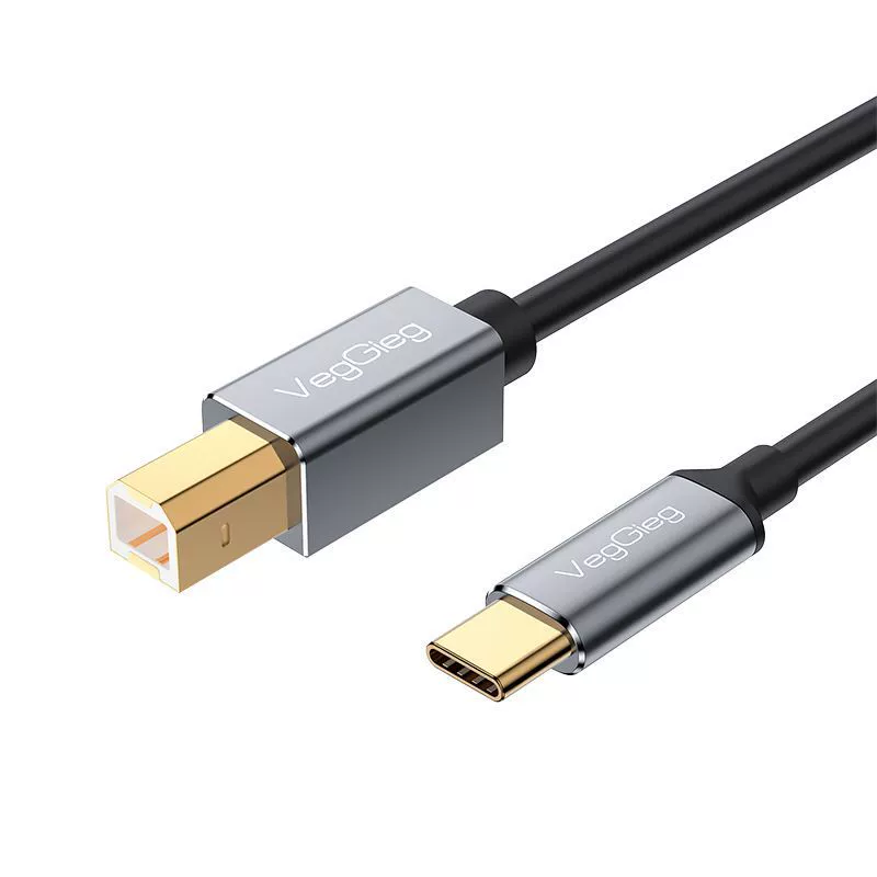 USB-подключение кабель, двойное экранирование, чистая медная нить, квадратный USB‑B/Type‑C/Lightning, множество длин