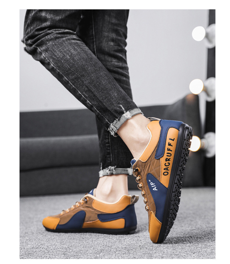Herrenschuhe Herbst Atmungsaktives Mesh Forrest Gump Sportschuhe Boardschuhe Ein-Pedal Weiche Sohle Rutschfest Herren Xiaobai Fahr-Freizeitschuhe_voghion.com