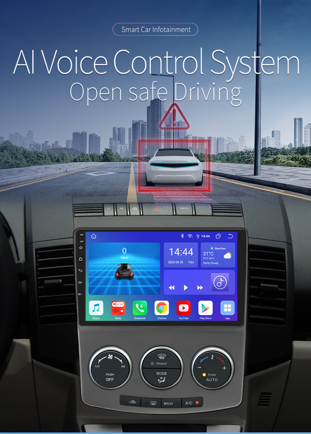 9-inch suitable for Mazda 5 Android central control screen 05-10 intelligent car navigation reversing image all-in-one machine
