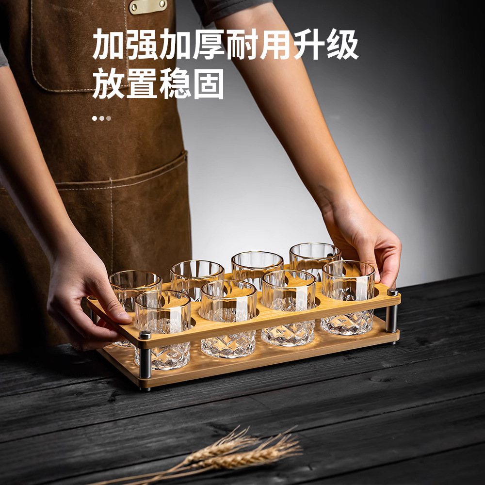 Taza de cerveza dos dos tazas de vino blanco conjunto de vidrio de cristal de alta calidad casero sensación de alto grado dos tazas de licores de vino extranjero