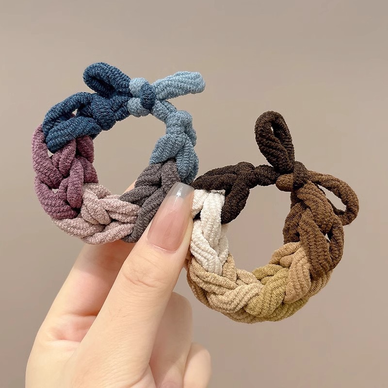 grueso de alta elástica mariposa trenzada cabello cabello de mujer cabello de cabello de cola de caballo cabello de alta sensibilidad correa de cabello adornamiento de cabello