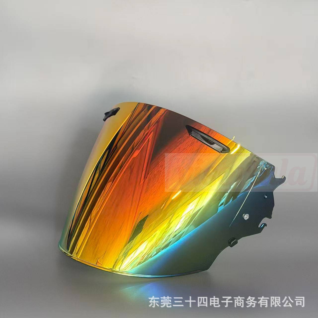 Suitable for Vz Ram Three-Quarter Motorcycle Helmets, Half-Helmets, Special Electroplated Aurora Silver-Coated Brown Lenses